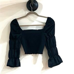 NWT sweet free people smocked going out top